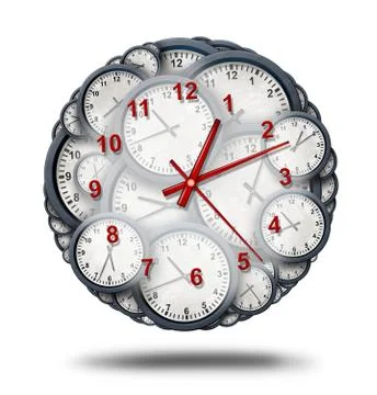 Managing Time And Multitasking Stock Illustration