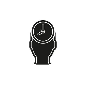 Managing time icon, vector time management concept. business symbol Stock Illustration