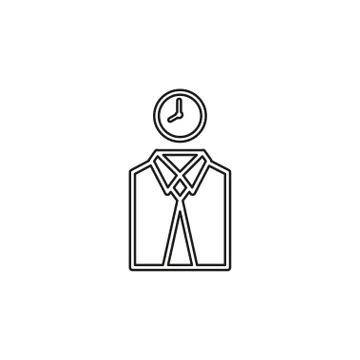 Managing time icon, vector time management Stock Illustration