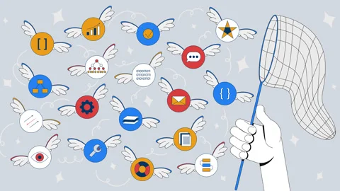 Managing work chaos 2D mixed media animation Stock Footage 324527372