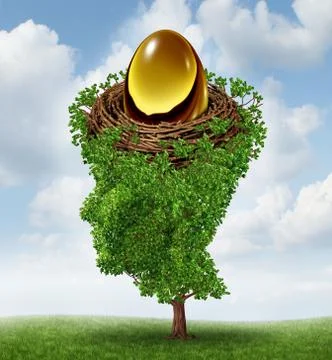 Managing your nest egg Stock Illustration
