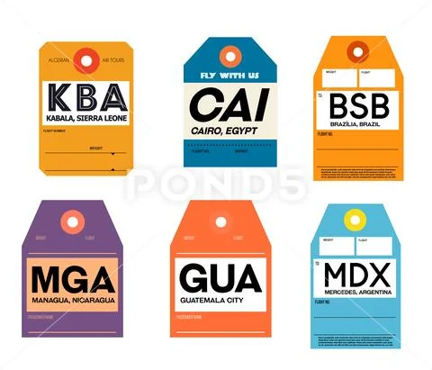 Managua guatemala city mercedes kabala cairo brazilia Stock Illustration