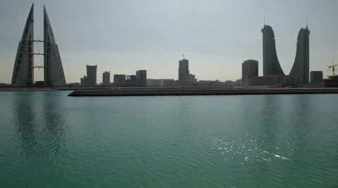 Manama Skyline during day Stock Footage 59739319