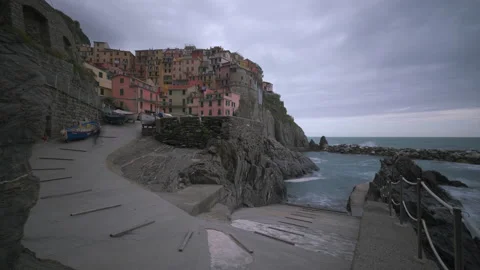 Manarola Cinque Terre Timelapse Stock Footage 154806339