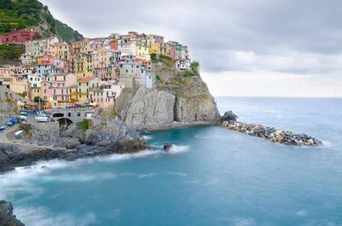 Manarola by Evening Stock Photos