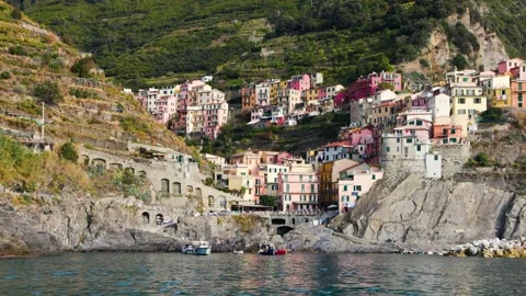 Manarola in Liguria Stock Footage 223240201