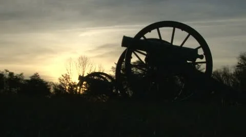 Manassas battlefield cannons Stock Footage 10716464