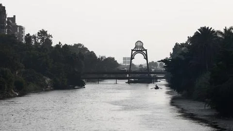 Manasterly Bridge in Cairo, Egypt 写真素材