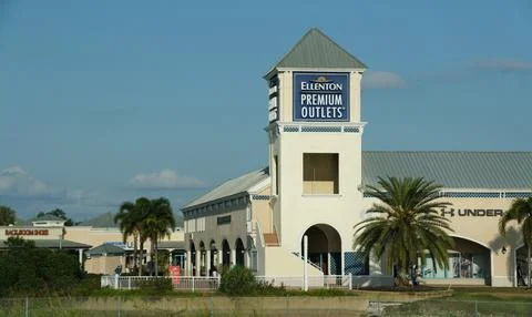 Manatee County, Florida, U.S - Jan 4, 2026 - The tower sign of Ellenton Pre.. Stock Photos
