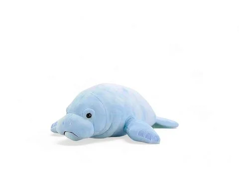 Manatee doll on a white background Stock Photos