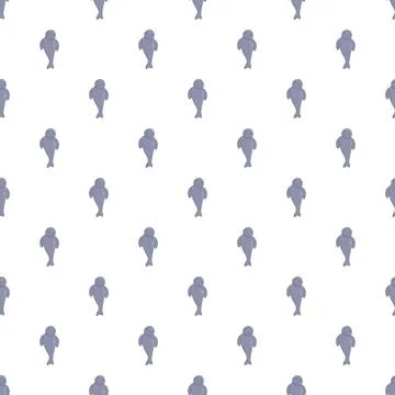 Manatee ocean life pattern creating an aquatic animal background Stock Illustration