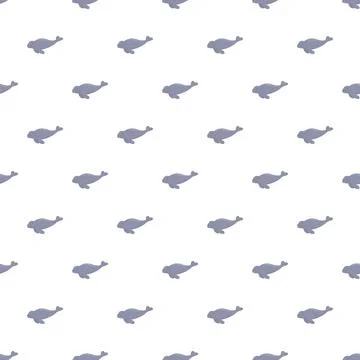 Manatee sea cow seamless pattern design artwork 库存插图