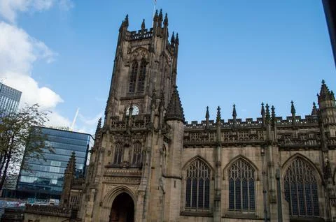 Manchester Cathedral Stock Photos