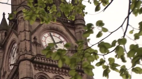 Manchester Clock Tower Video stock 40384109