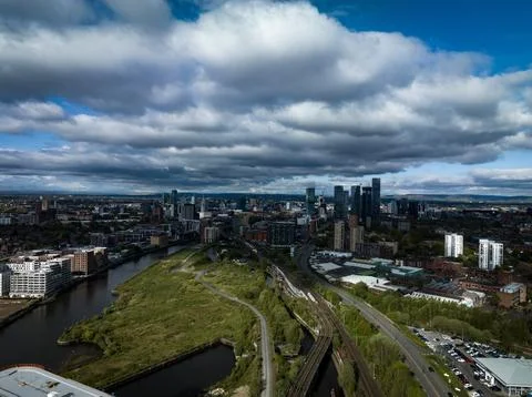 Manchester Cloudscape Stock Photos