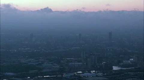 Manchester At Dawn Stock Footage 65386408