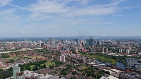 Manchester skyline from Castlefield Vídeo Stock 341987599