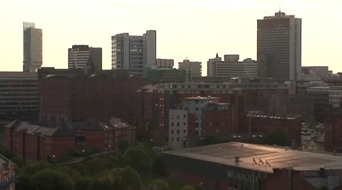 Manchester Skyline Stock-Footage 1063511
