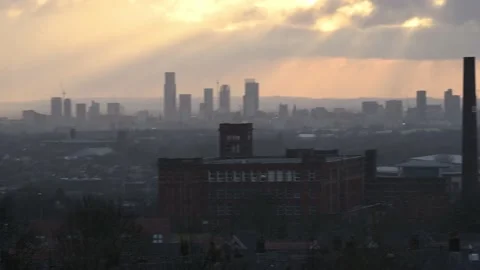 Manchester skyline 動画素材 208807131