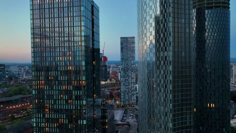 Manchester Skyline Stock Footage 241712516