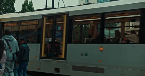 Manchester Tram Stock Footage 200798613