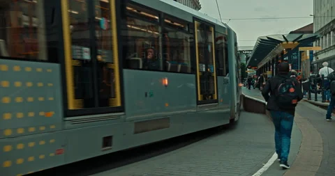 Manchester Tram Stock Footage 200798842