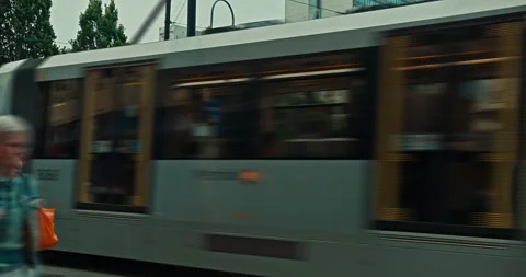 Manchester Tram Time-lapse Stock Footage 200857590