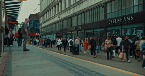Manchester Tram Time-lapse Stock Footage 201150105