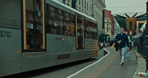 Manchester Trams Stock Footage 200798015