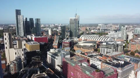 Manchester, UK 360 - Drone View 库存影片 252131721