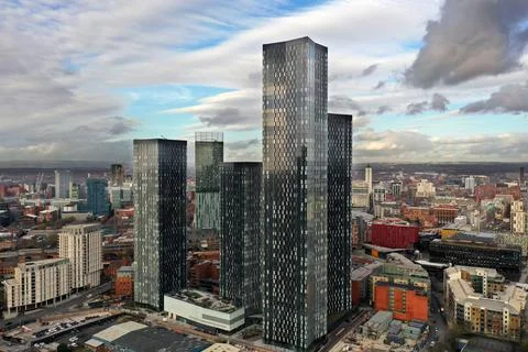 Manchester Urban Skyline Stock Photos