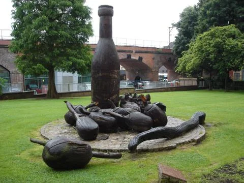 Manchester: Vimto Statue Stock Photos