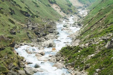 Mandakini River. Stock Photos