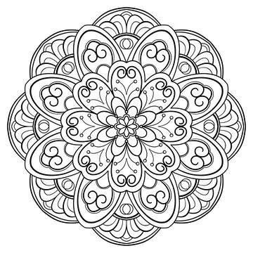 Mandala 001 Stockillustratie
