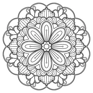 Mandala 003 eps Stockillustratie
