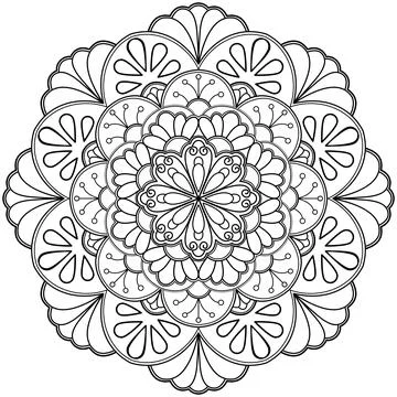 Mandala 004 eps Stock Illustration
