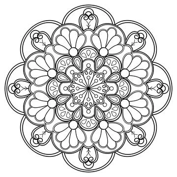 Mandala 017 Stockillustratie