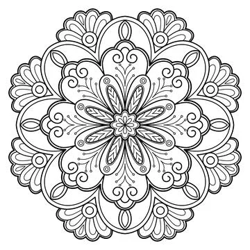 Mandala 022 Stockillustratie