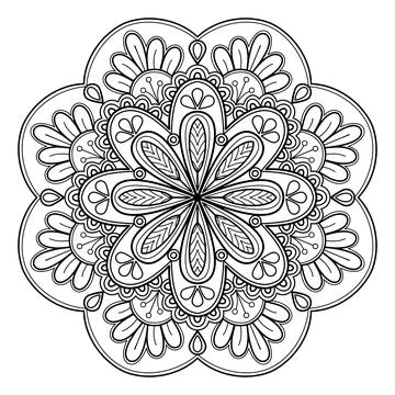 Mandala 024 Stockillustratie