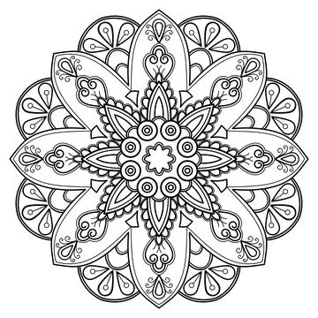 Mandala 029 Stockillustratie