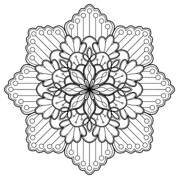 Mandala 038 Stockillustratie