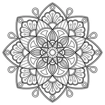 Mandala 050 Stockillustratie