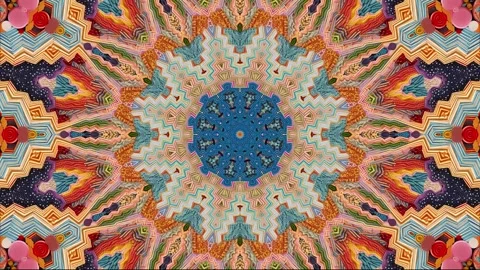 Mandala 2D Kaleidoscope 1 version Stock-Footage 259554007