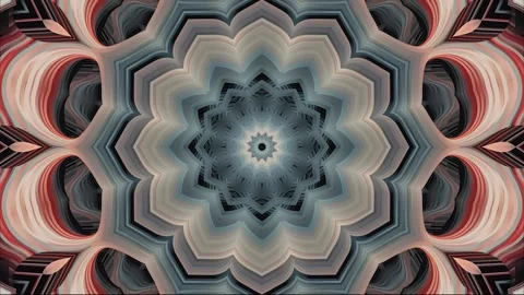 Mandala 2D Kaleidoscope 10 version Stock Footage 259554485