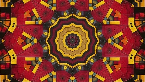 Mandala 2D Kaleidoscope 13 version Stock-Footage 259554740