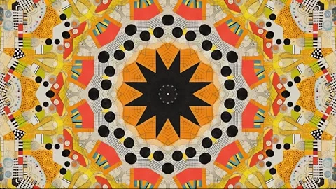 Mandala 2D Kaleidoscope 18 version Stock-Footage 259555226