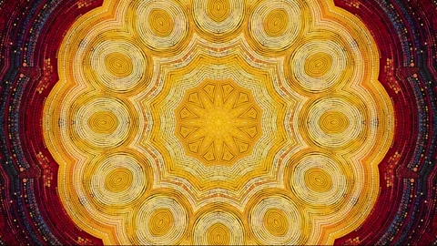 Mandala 2D Kaleidoscope 22 version Stock Footage 259555466