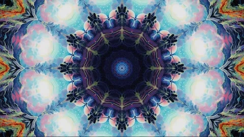 Mandala 2D Kaleidoscope 26 version Stock-Footage 259555705