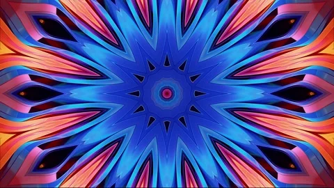 Mandala 2D Kaleidoscope 9 version Stock-Footage 259554481