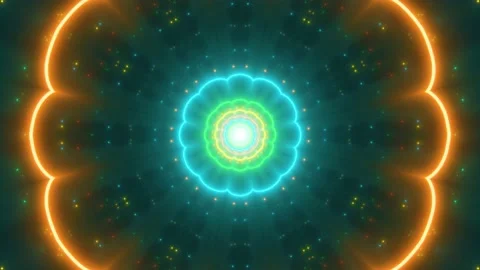 Mandala 3D Kaleidoscope seamless loop Psychedelic Trippy Tunnel. Stock Footage 167303887
